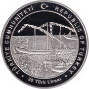 20 Lira Chaka Bey obverse image
