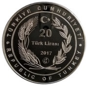 20 Lira Traditional Turkish Theatre obverse image