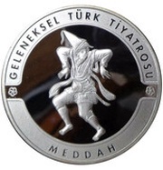 20 Lira Turkish Theater - Meddah, Turkey, 2017 reverse image