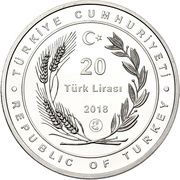 20 Lira Denizli Rooster obverse image