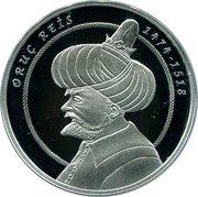 20 Lira Oruç Reis, Turkey, 2018 reverse image