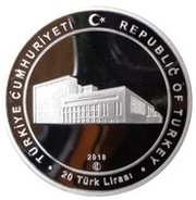 20 Lira Council of State obverse image