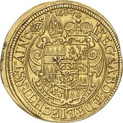 1 Ducat - Charles II of Liechtenstein-Kastelkorn, Bohemia, 1665-1695 reverse image