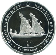20 Lira Kılıç Ali Paşa obverse image