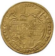 1 Ducat - Jakob Ernst von Liechtenstein, Bohemia, 1739-1744 reverse image