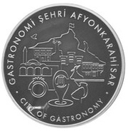 20 Lira Afyonkarahisar - Gastronomy City, Turkey, 2020 reverse image