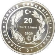 20 Lira Grand Hagia Sophia Mosque obverse image
