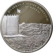 20 Lira Diyarbakır, Turkey, 2021 reverse image