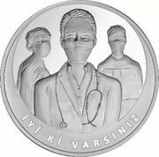 20 Lira Coronavirus, Turkey, 2022 reverse image