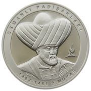 20 Lira Murad II, Turkey, 2022 reverse image