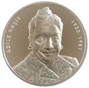 20 Lira Adile Naşit, Turkey, 2022 reverse image