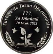 20 Lira Faculty of Agriculture, Ankara University, Turkey, 2023 reverse image