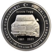 20 Lira TOGG obverse image