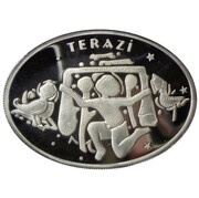 25 Yeni Lira Libra, Turkey, 2008 reverse image