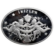 25 Yeni Lira Gemini, Turkey, 2008 reverse image
