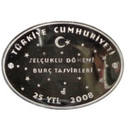 25 Yeni Lira Cancer obverse image