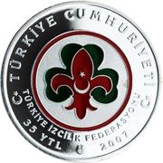 35 Yeni Lira Centenary of World Scouting obverse image