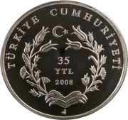 35 Yeni Lira Yahya Kemal Beyatlı obverse image
