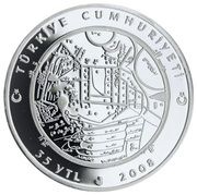 35 Yeni Lira Mahmud al-Kashgari obverse image