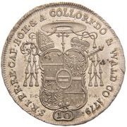 10 Kreuzers - Anton Theodor of Colloredo-Waldsee reverse image