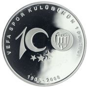 40 Yeni Lira Vefa Spor Kulübü, Turkey, 2008 reverse image