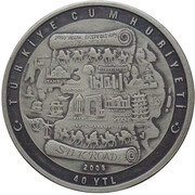 40 Yeni Lira The Silk Road obverse image