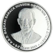 50 Lira Barack Obama, Turkey, 2009 reverse image
