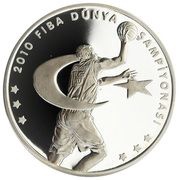 50 Lira Basketball Championship, Turkey, 2010 reverse image