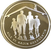 50 Lira Family and Woman, Turkey, 2012 reverse image