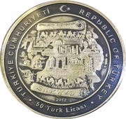 50 Lira The Silk Road obverse image