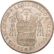 1 Thaler - Anton Theodor of Colloredo-Waldsee reverse image