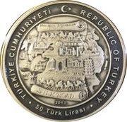 50 Lira The Silk Road obverse image