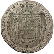 1 Thaler - Rudolph Johann reverse image