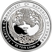 50 Lira 600 years of Polish-Turkish diplomatic relations obverse image