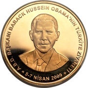 200 Lira Barack Obama, Turkey, 2009 reverse image