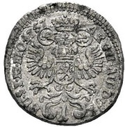 1 Kreuzer - Maria Theresia Siege of Prague, Bohemia, 1757 reverse image