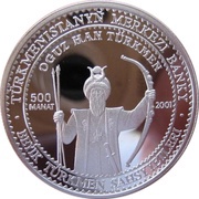 500 Manat Oguz Khan, Turkmenistan, 2001 reverse image