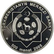 500 Manat 60th Anniversary of WWII obverse image
