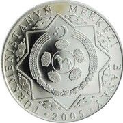500 Manat 14th anniversary of independence, Turkmenistan, 2005 obverse image