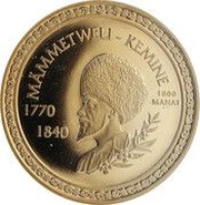 1000 Manat Mammetweli Kemine reverse image