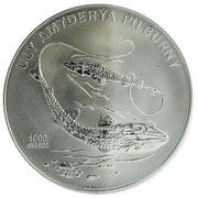 1000 Manat Amu Darya sturgeon, Turkmenistan, 2006 reverse image