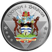 2 Dollars - Elizabeth II Coat of Arms; Coloured reverse image