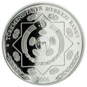 1000 Manat Snow leopard obverse image