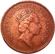 1 Cent - Elizabeth II 3rd portrait obverse image