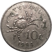 10 Cents - Elizabeth II 3rd portrait reverse image