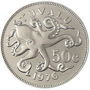 50 Cents - Elizabeth II 2nd portrait reverse image