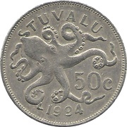50 Cents - Elizabeth II 3rd portrait reverse image