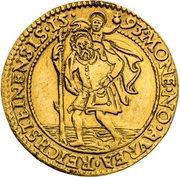 1 Ducat - Petr Vok of Rosenberg, Bohemia, 1593 reverse image