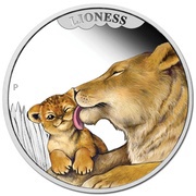 50 Cents - Elizabeth II Lioness, Tuvalu, 2014 reverse image