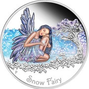 50 Cents - Elizabeth II Snow Fairy, Tuvalu, 2015 reverse image